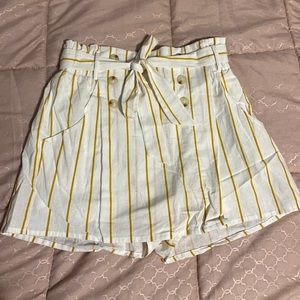 Yellow striped shorts